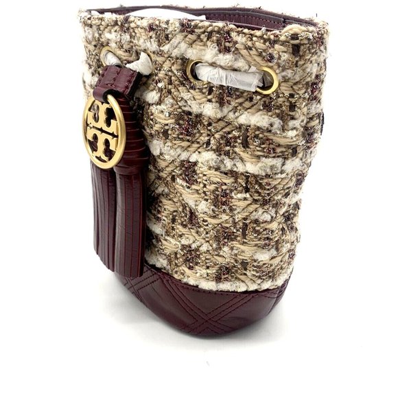 Tory Burch Fleming Soft Tweed Mini Bucket Bag main image 6